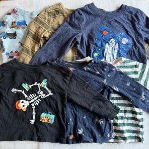 Boys’ long-sleeved t-shirt bundle (size 2T)